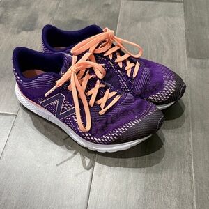 New Balance Purple and Peach Athletic Training Sneakers